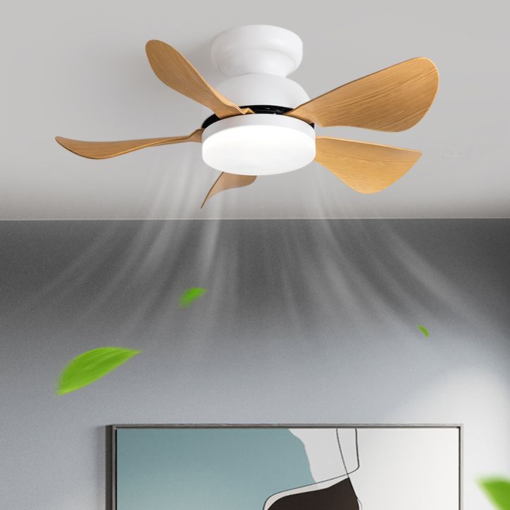 Nordic Style Ceiling Fan Lamp Circle Shape Ceiling Fan Light for Living Room