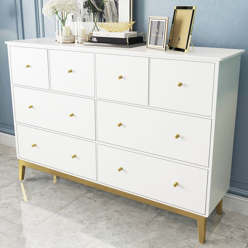 Contemporary Chest with 4 Legs Wood Storage Chest with Drawers for Home/Office