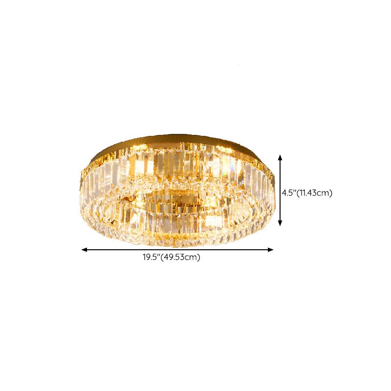 Nordic Crystal Ceiling Light Creative Flush Mount Light Fixture for Bedroom