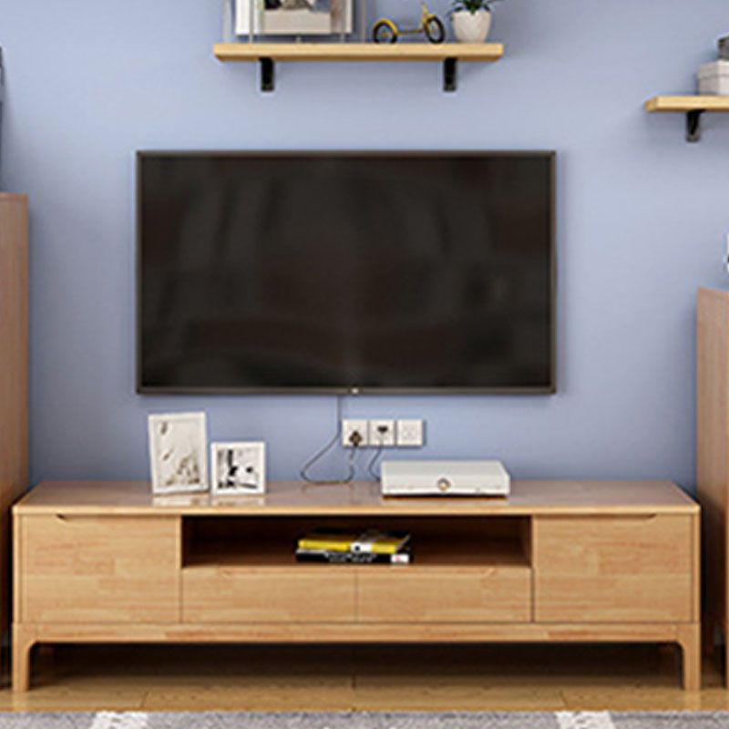 Nordic Solid Wood TV Cabinet Modern Small Family Bedroom Living Room TV Cabinet Console