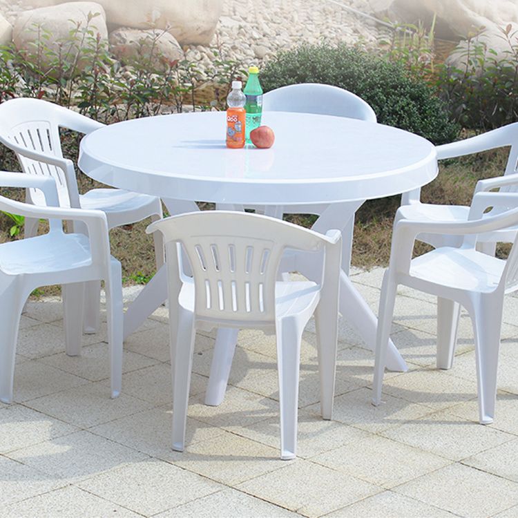 Plastic Contemporary Dining Table White Plastic Dining Table