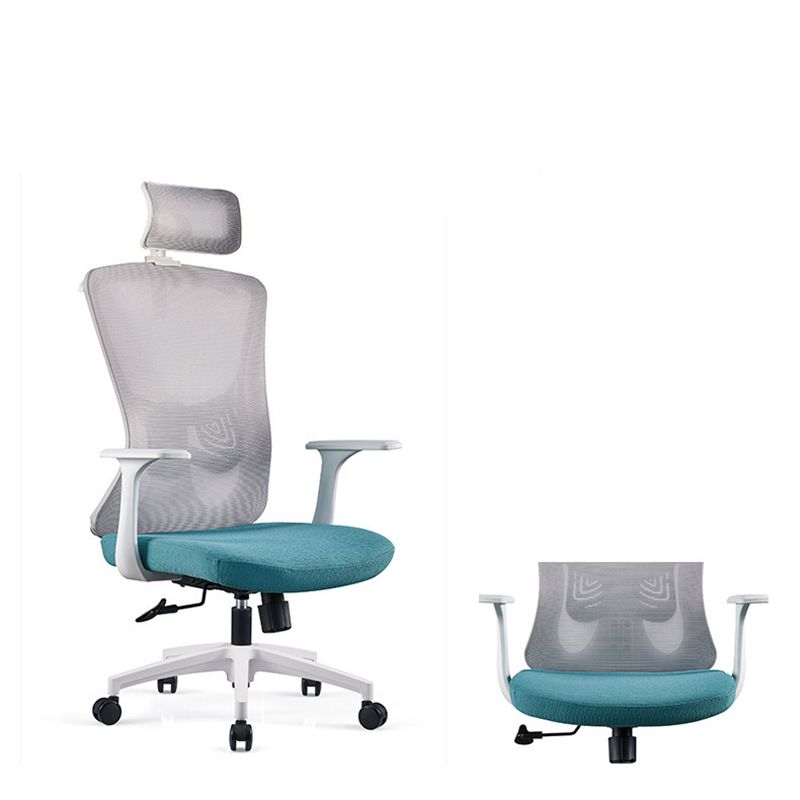 Modern Fixed Arms Office Chair No Distressing Adjustable Seat Height Ergonomic Desk Chair