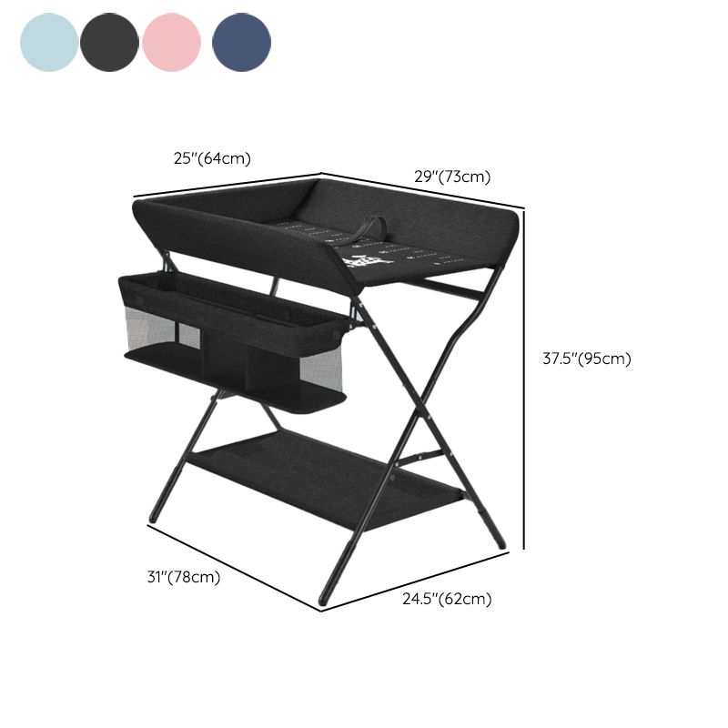 Modern Changing Table  Folding Baby Changing Table with Basket