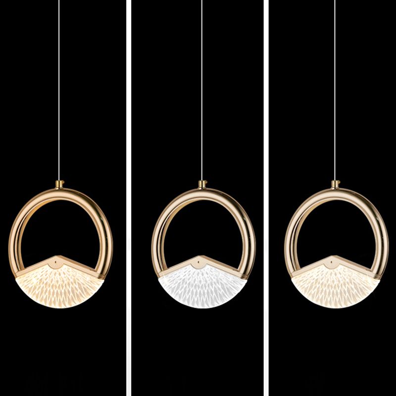 Modern Style Geometry Shape Pendant Lights Metal Hanging Lamps