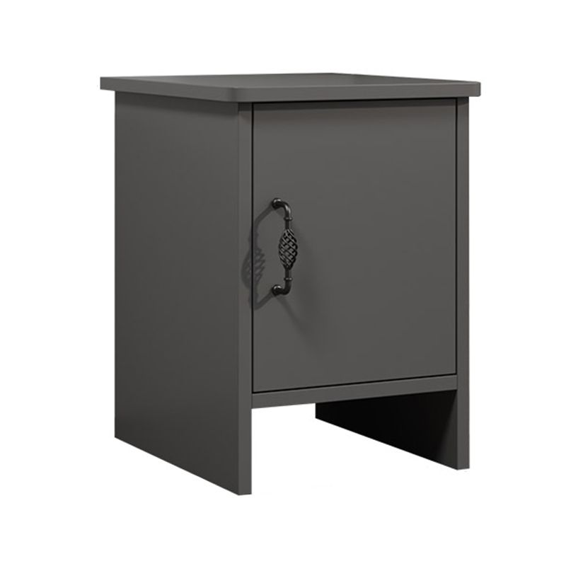 19" H Imitation Wood Nightstand Modern Night Table with 1-Door