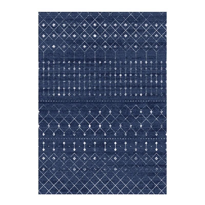 Tapis intérieur résistant aux taches tapis en polyester bohème pour le salon