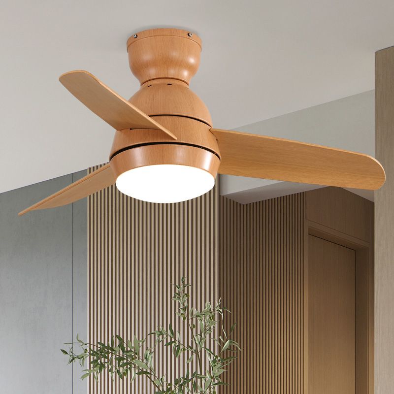 Metal Ceiling Fan Lighting Modern Style 1 Light Ceiling Fan Light for Living Room