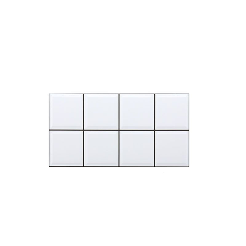 12" x 24"White Subway Tile Mixed Material Rectangular Kitchen and Bathroom Wall Tile
