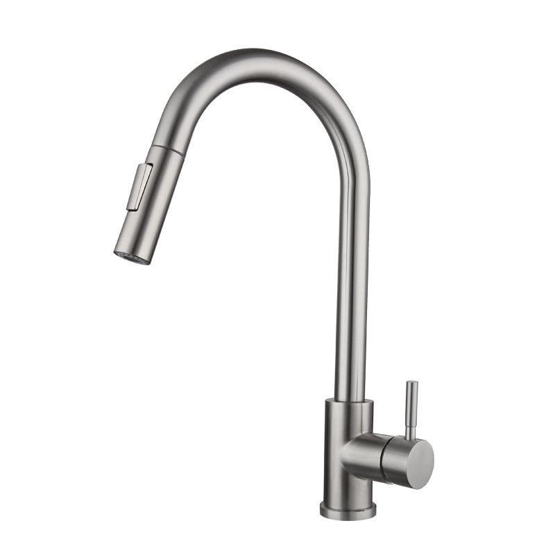 Traditional Pull down Kitchen Faucet Single Handle Faucet with Pull out Sprayer