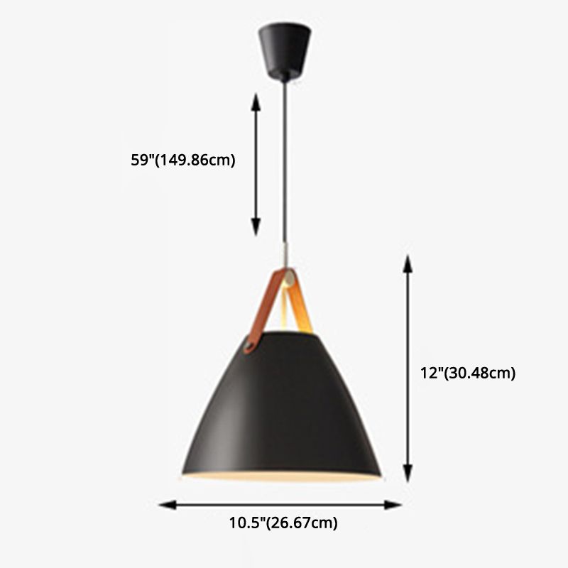 Conical Pendant Lighting Fixture Minimalist Metal Hanging Pendant Lamp for Dinning Room