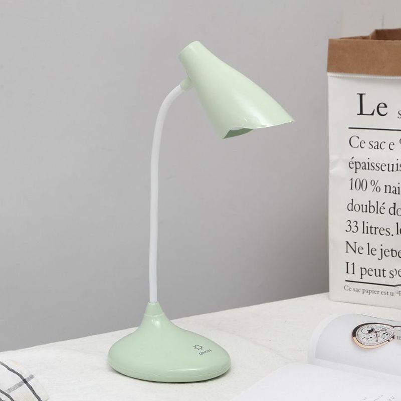 Escritorio nórdico de la campana del escritorio de pie azul táctil/verde/rosa/blanca lámpara de escritorio LED con puerto de carga USB