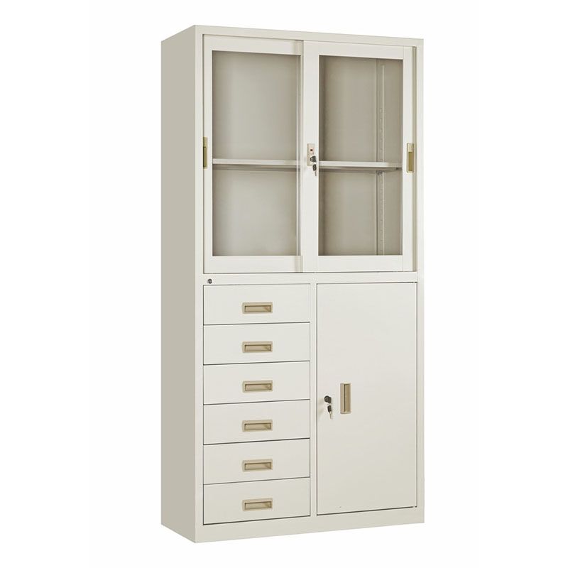 Modern Filing Cabinet Steel Locking Drawers and Storage Shelves Fireproof Cabinet