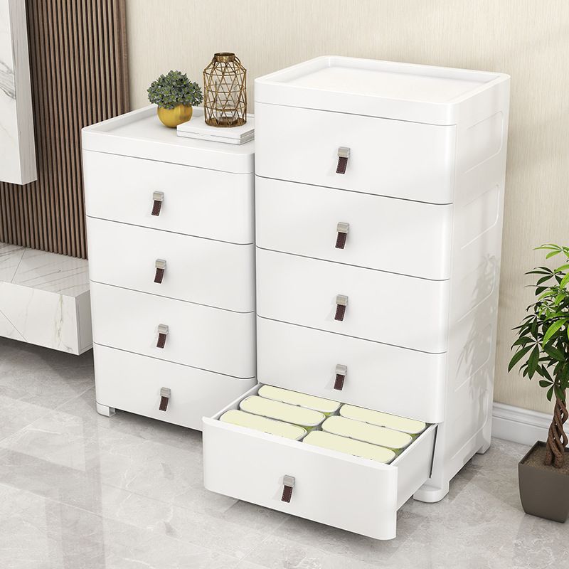 15.6 Inch W Scandinavian Kids Nightstand Plastic Chest Nursery Dresser