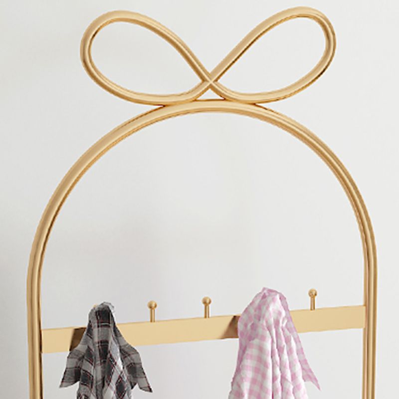 Hall Tree Gorgeous Coat Hanger Metal Hall Stand Storage Shelf with Hooks