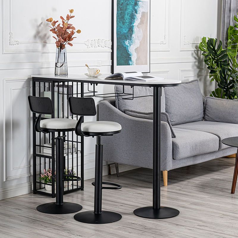 Modern Style Rectangle Bar Counter Table Metal Bar Counter Table for Home