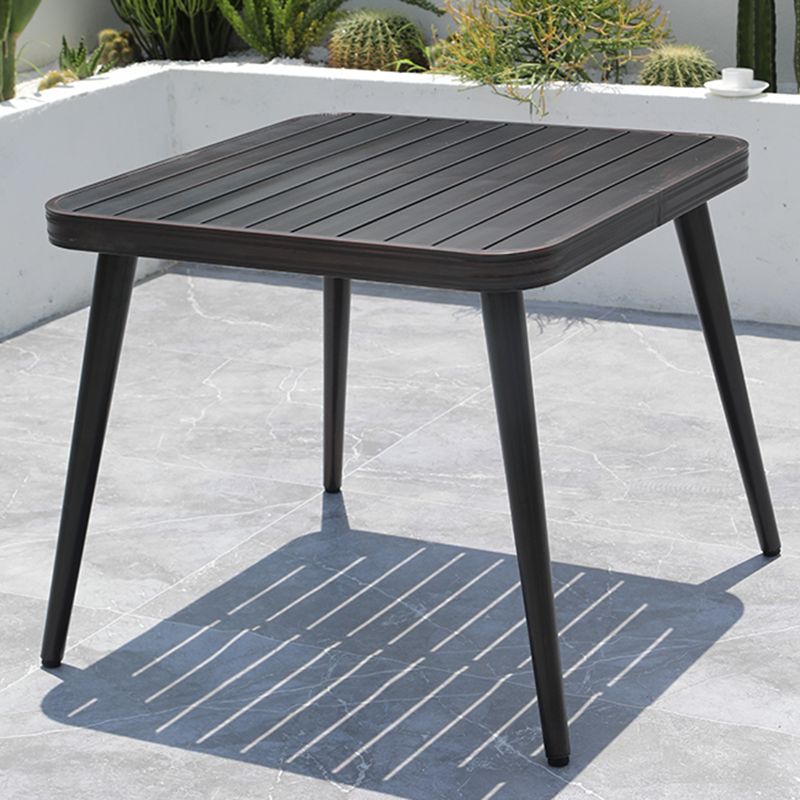 Modern Aluminium Waterproof Courtyard Table Geometric Outdoor Table