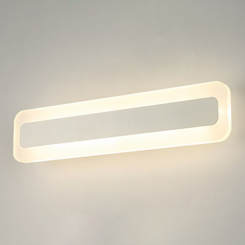 Rechteckige LED -Waschtischlampe moderner minimalistischer Acryl -Ein Eitelkeitslicht