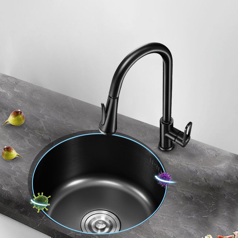 Contemporary Style Kitchen Sink Stainless Steel Kitchen Sink with Single Bowl