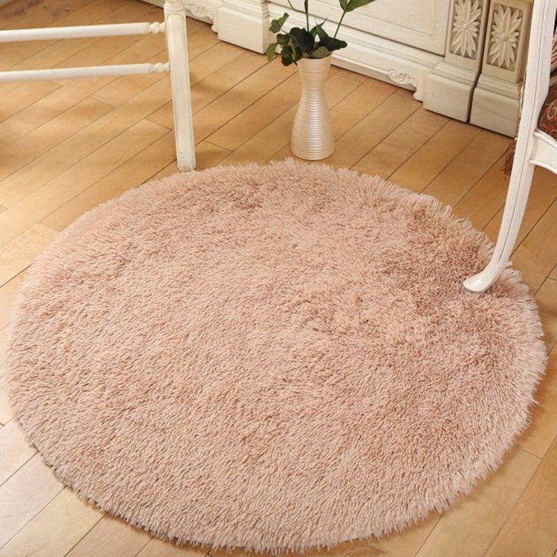 Camel Casual Rug Blending Solid Color Rug Non-Slip Backing Rug for Living Room