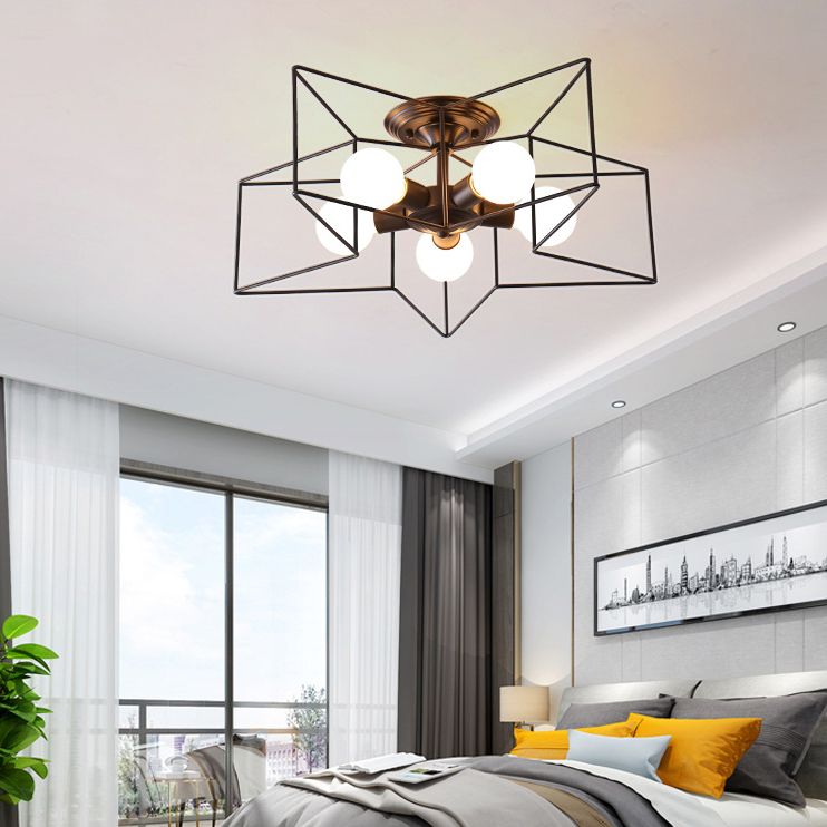 Modern Flush Mount Ceiling Fixture 5 Light Flush Ceiling Lights for Bedroom