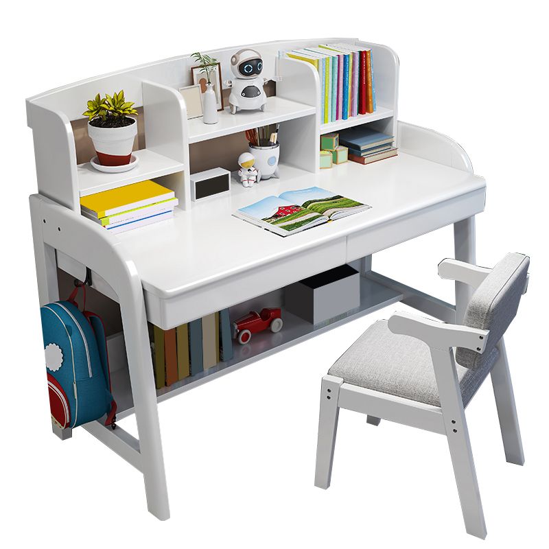 Study Desk Solid Wood Multifunctional Lifting Home with Storage Drawer Writing Desk