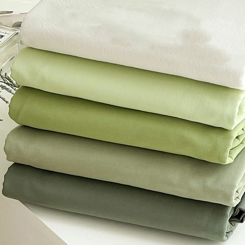 Soft Fitted Sheet Plain Cotton Fade Resistant Breathable Fitted Sheets