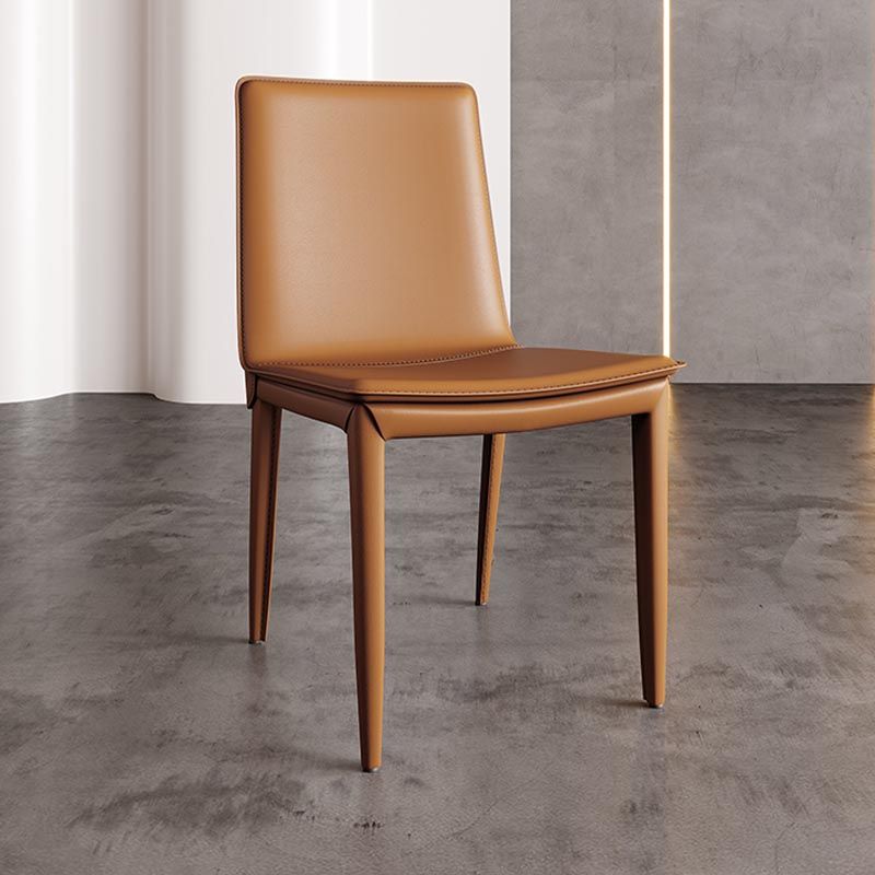 Leather Dining Chair Parsons Upholstered Chair for Dining Room