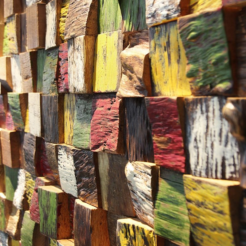 Wall Paneling Wood Shiplap Mosaic Modern Indoor Wall Paneling