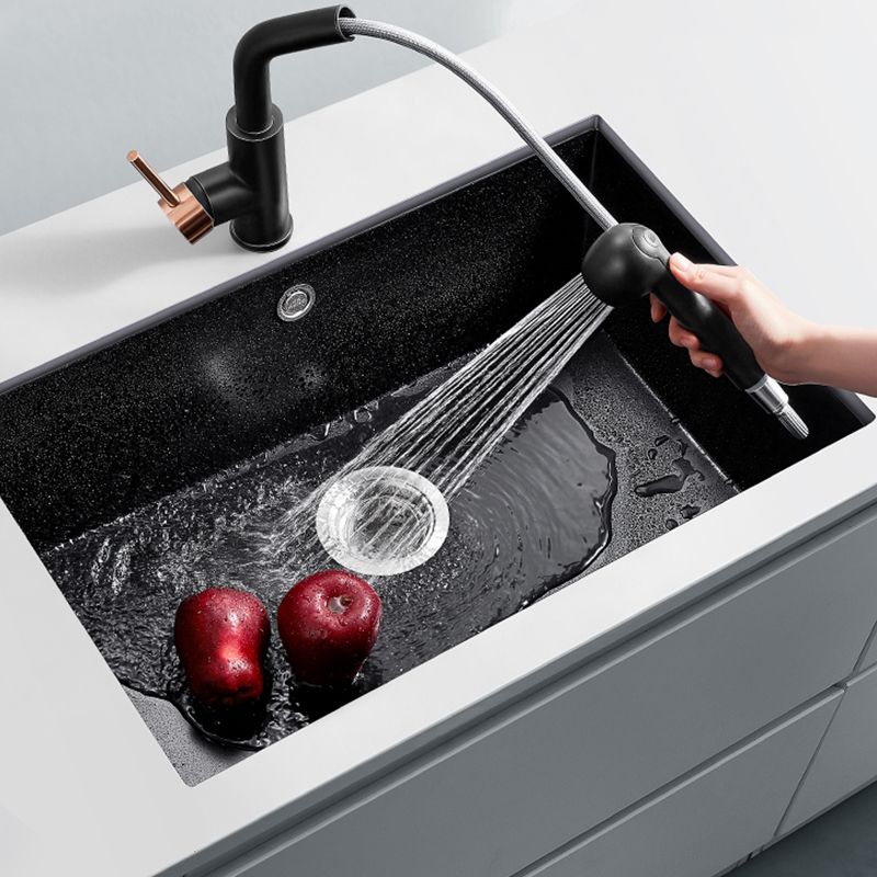 Quartz Kitchen Sink Rectangular Shape Kitchen Sink with Single Bowl