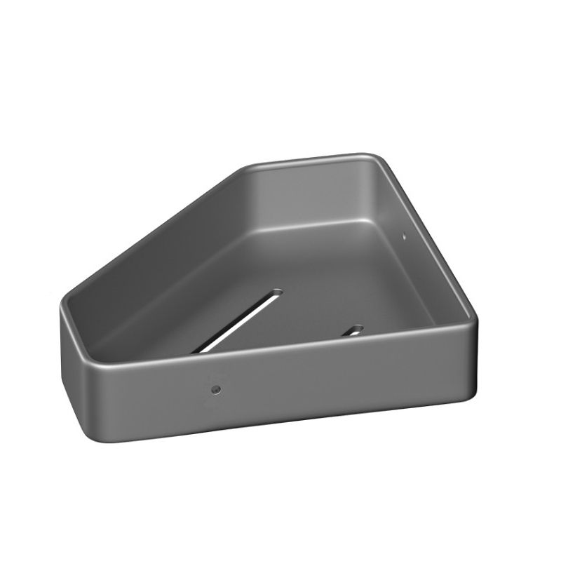 Modern Gray Aluminum Bath Hardware Set Bathroom Accessory Kit