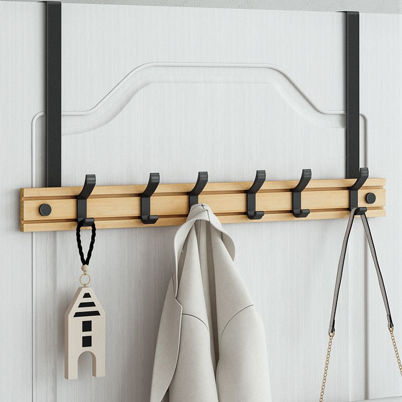 Modern Style Minimalist Coat Hanger Home Wall Hanging Wooden Coat Rack