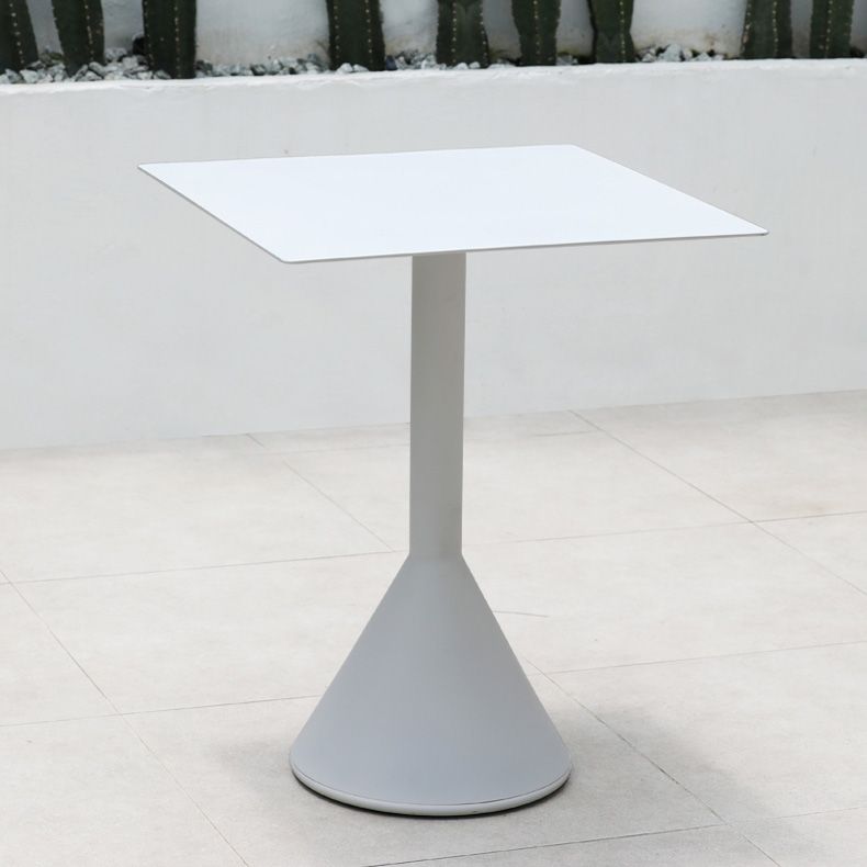 Metal Dining Table Contemporary Bistro Table - 23.62"L x 23.62"W x 29.13"H