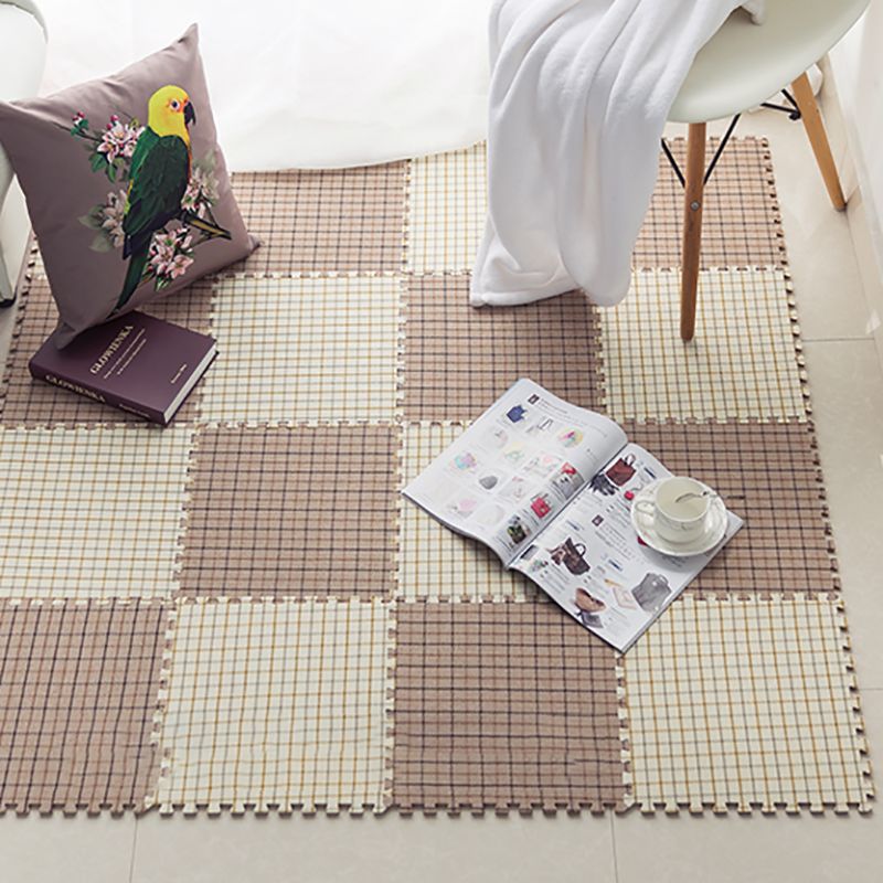 Basic Carpet Tiles Interlocking Stripe Pattern Square Carpet Tiles