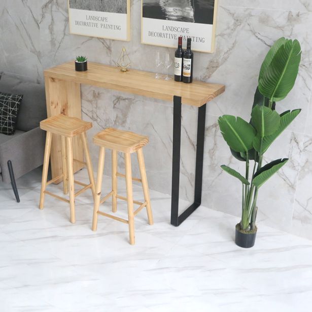 Contemporary Dining Wooden Table Bar Counter Table for Kitchen