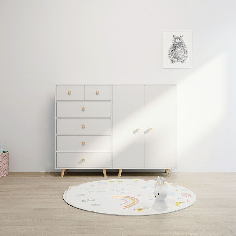 Chest Kids Nightstand Scandinavian Nursery Dresser with 4/5/6 Drawers