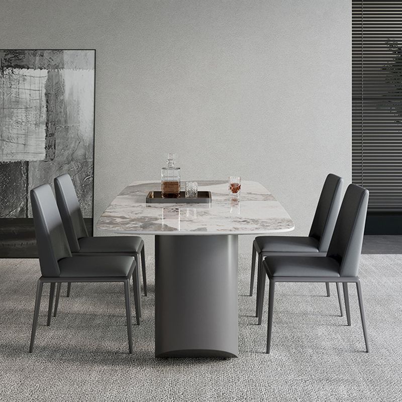 Contemporary Leather Dining Room Chairs Metal Dining Chairs for Home Use