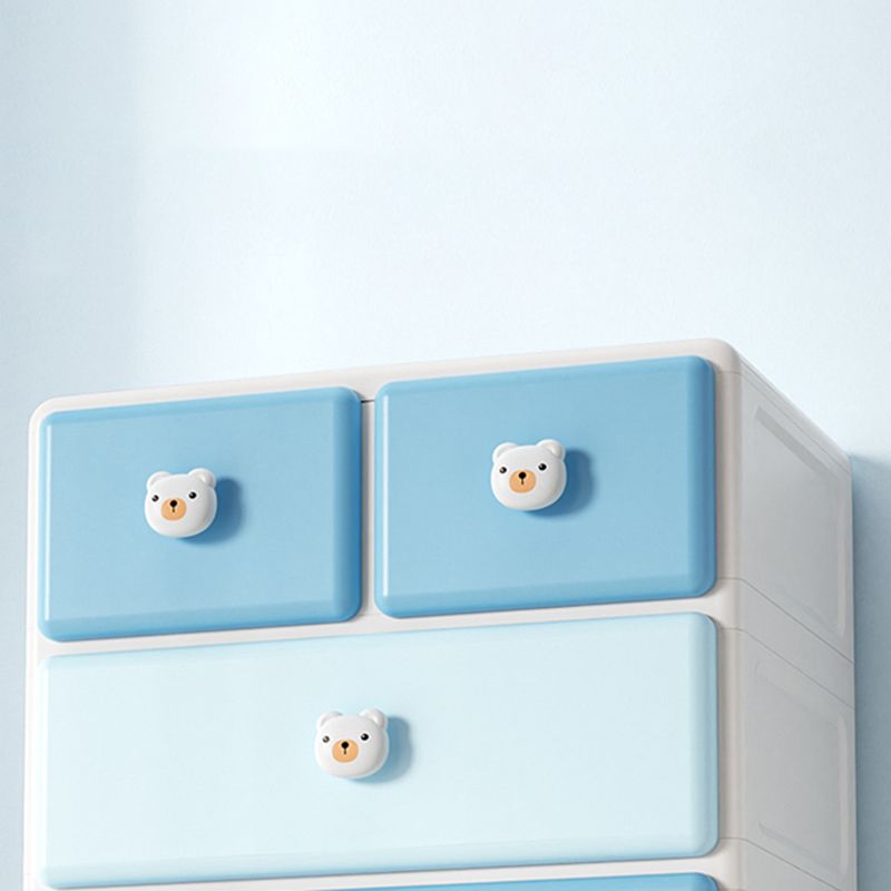 Contemporary Vertical Kids Furniture Plastic Nursery Dresser for Home