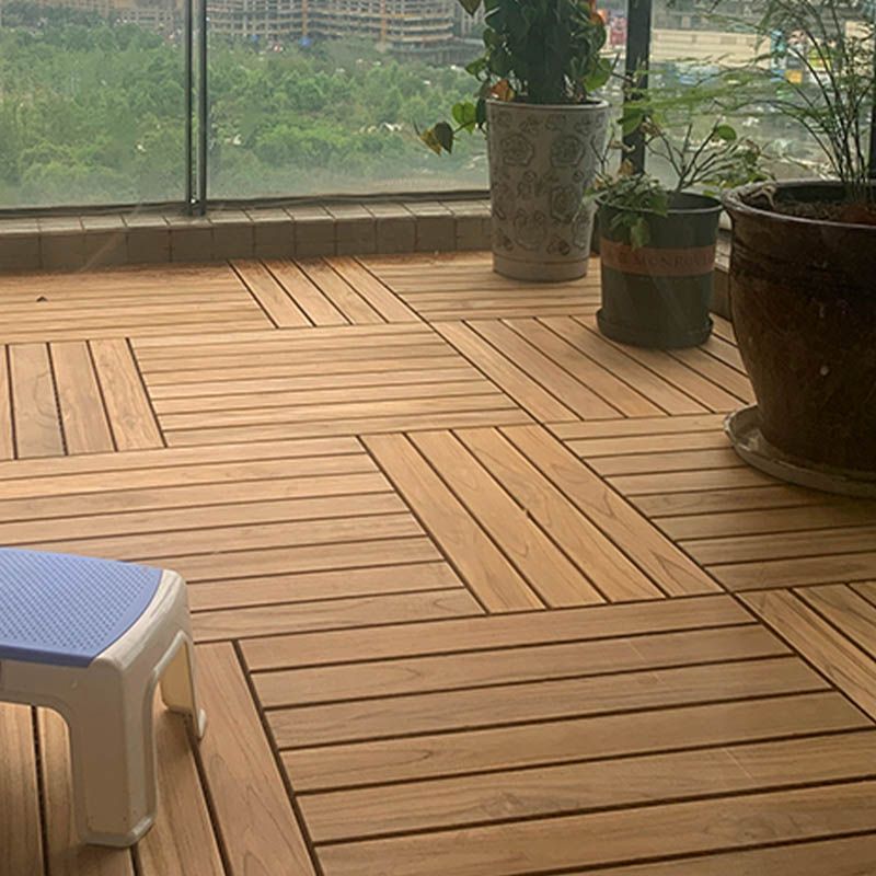 Composite Interlocking Flooring Tiles Outdoor Wood Floor Planks