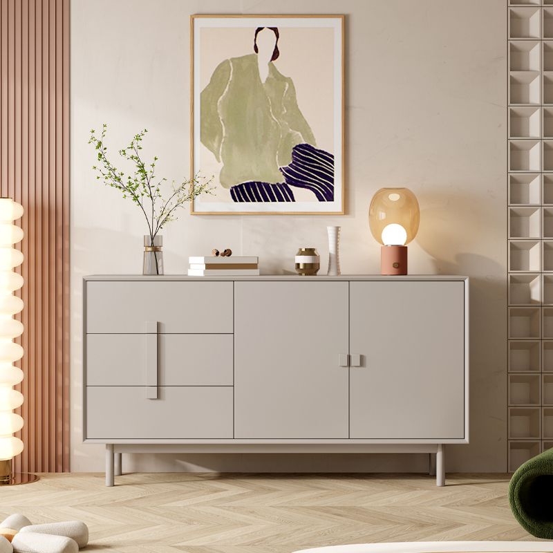 Contemporary Sideboard Cabinet Birch Sideboard Table with Doors for Living Room