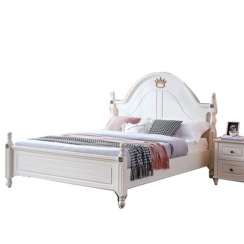 Storage Kids Bed No Theme Modern Standard Bed with Headboard