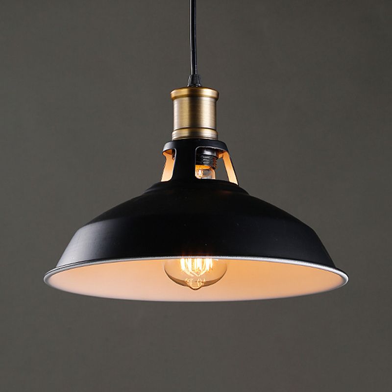 1-Light Hanging Pendant Lights Industrial Barn Metal Commercial Pendant Lighting