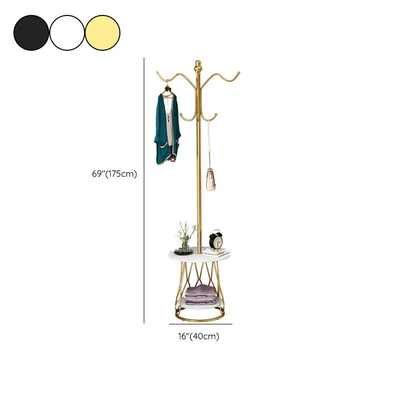 Luxurious Coat Rack Storage Free Standing Metal Coat Rack for Living Room