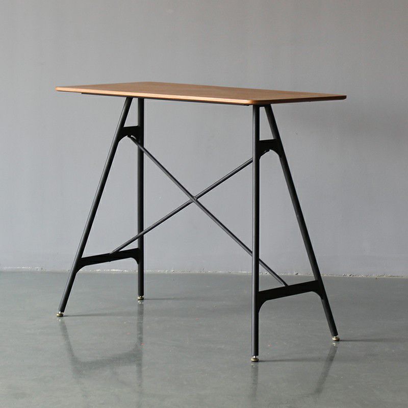 Industriële stijl balk tafel kunstmatige houten top 42-inch balk tafel voor eetkamer