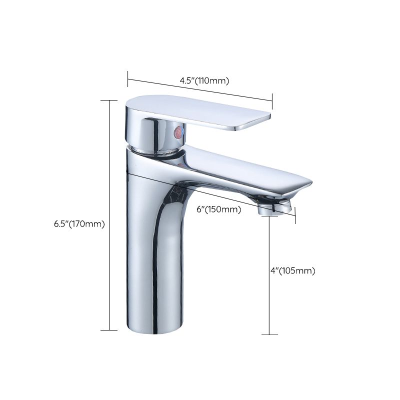 Modern Sink Faucet Solid Color Brass Basin Lavatory Faucet for Bathroom