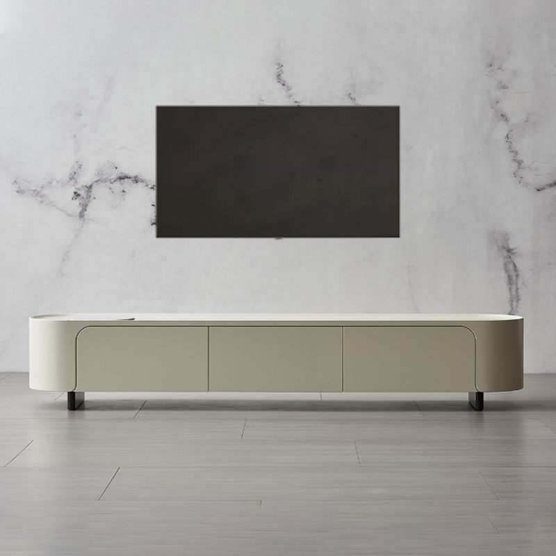 Stone TV Media Console Contemporary Media Console with 3 Drawers