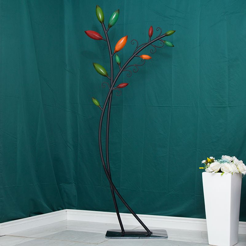 Extravagant Hall Stand Metal Hall Tree with Hooks Coat Hanger