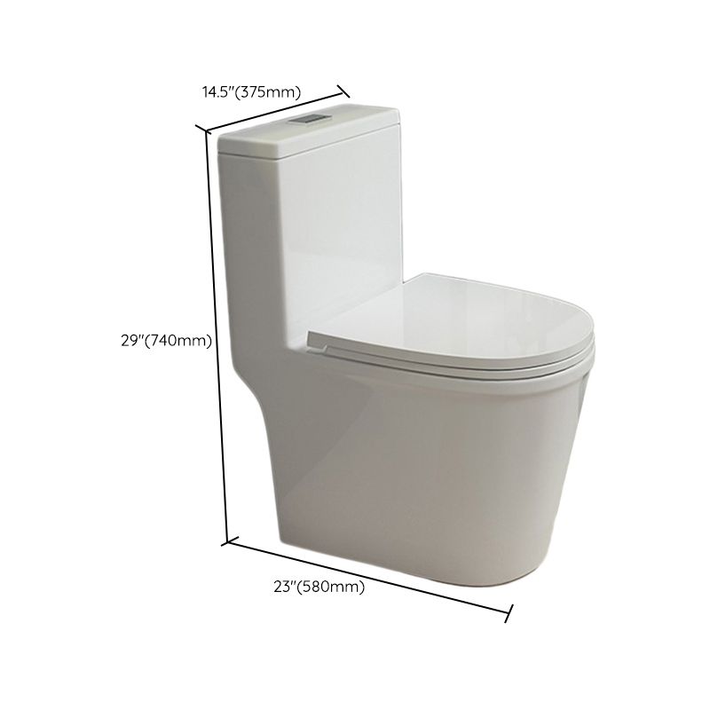 Traditional Toilet Bowl One Piece Toilet Floor Mounted Siphon Jet Flush Toilet