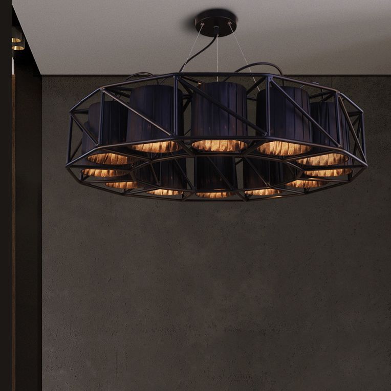 Antique Black Metal Ceiling Pendant Industrial Hanging Lights for Dining Bar