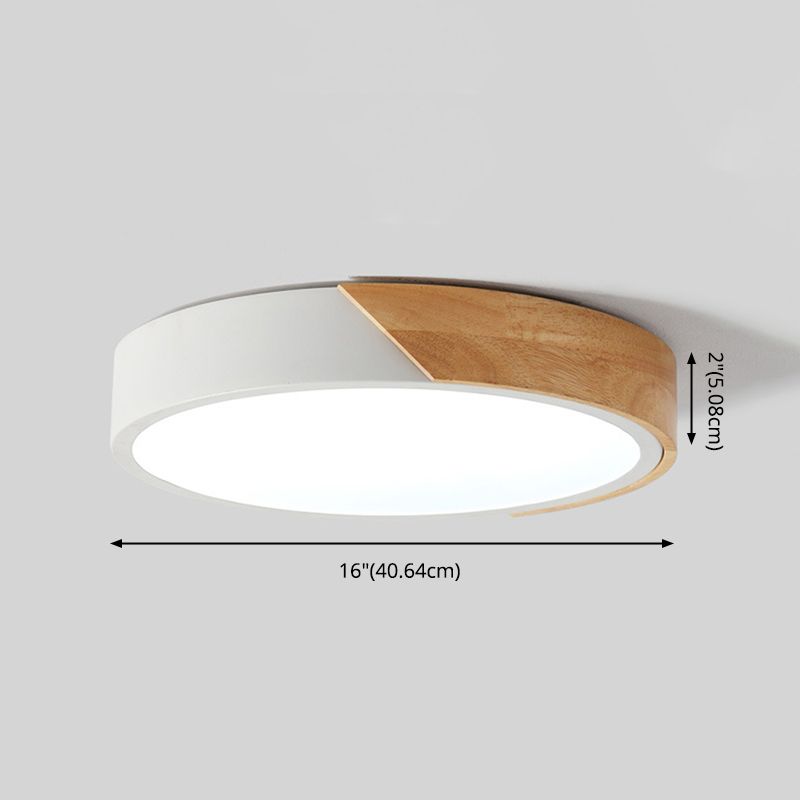 1-lichts acryl inbouwplafondlamp ronde moderne stijl inbouwverlichting