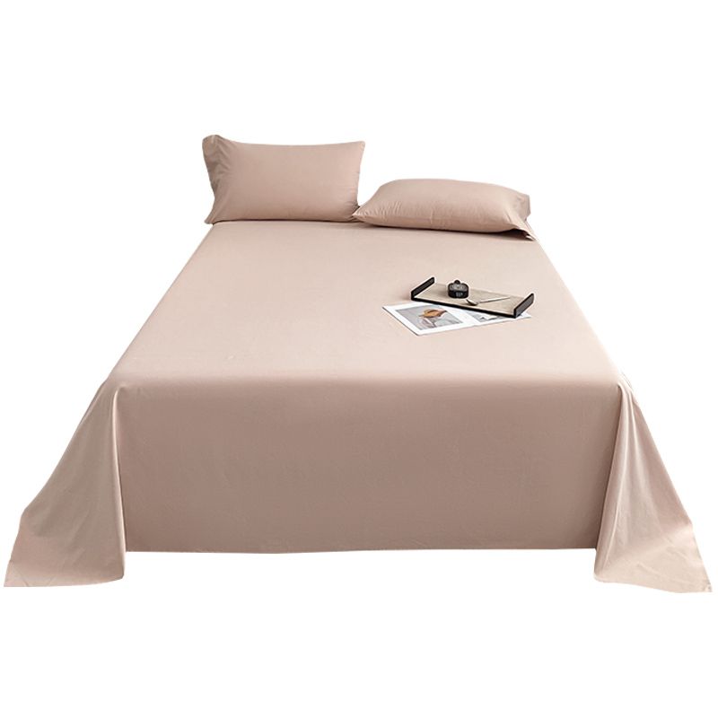 Modern Bed Sheet Solid Color Breathable Skin-friendly Bed Sheet Set